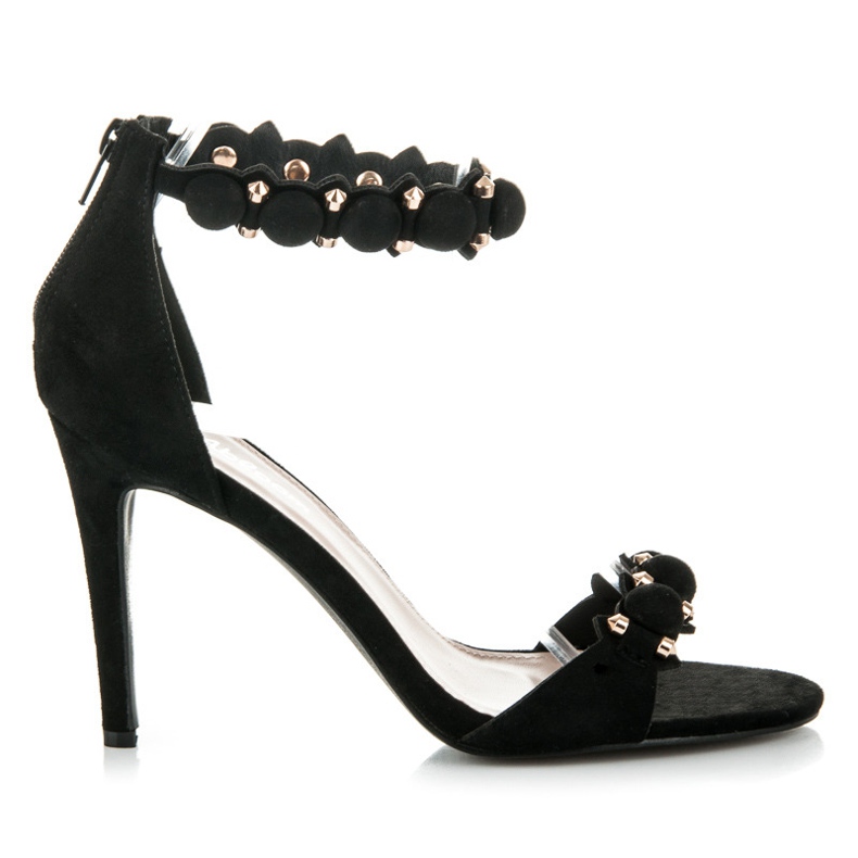 Abloom Sandalen auf einem hohen Absatz schwarz