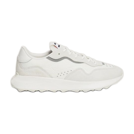 Tommy Hilfiger Runner Mix Meterial M Schuhe EM0EM01381YBL weiß