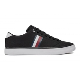 Tommy Hilfiger Hi Vulc Low Stripes Mesh M FM0FM04946BDS Schuhe schwarz
