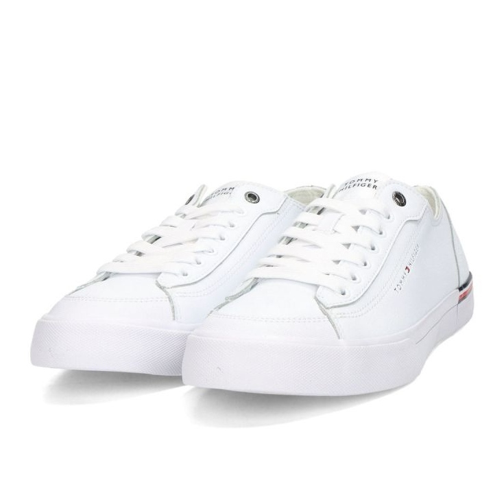 Tommy Hilfiger Corporate Vulc Leather M Schuhe FM0FM04953YBS weiß