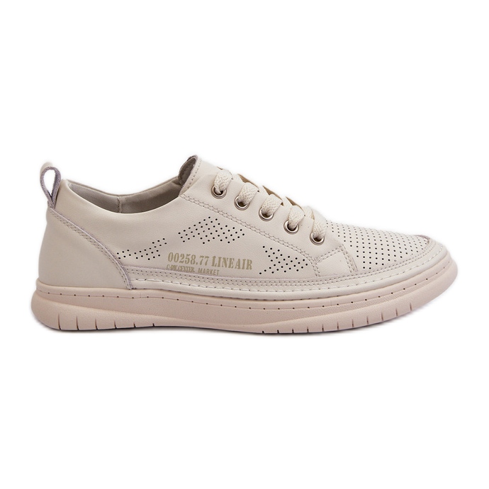 Damen-Sneaker aus Leder in Beige von Cloesa schwarz