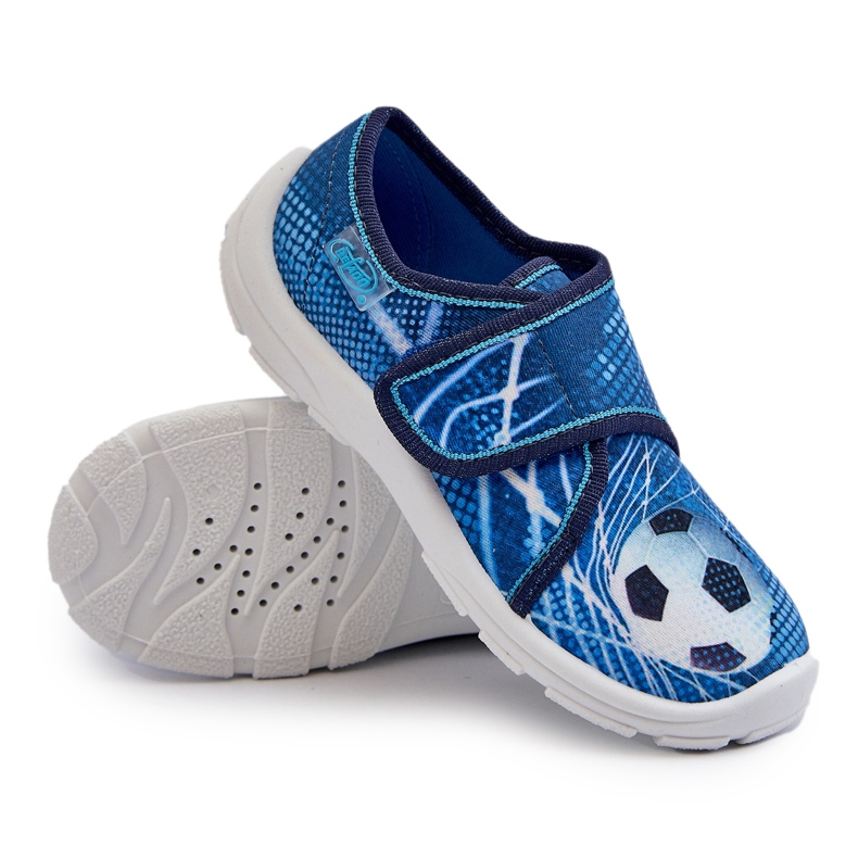 Befado Kinder-Kletthausschuhe 974X312 Blau