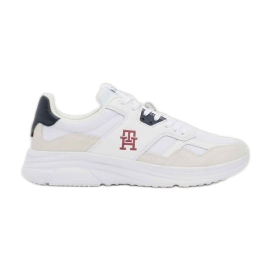 Tommy Hilfiger Modern Runner Mix Schuhe FM0FM04937YBS weiß