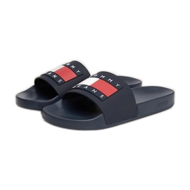 Tommy Hilfiger Pool Slide Ess Flip-Flops EM0EM01191C1G schwarz