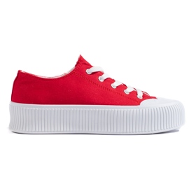 Rote Plateau-Sneaker