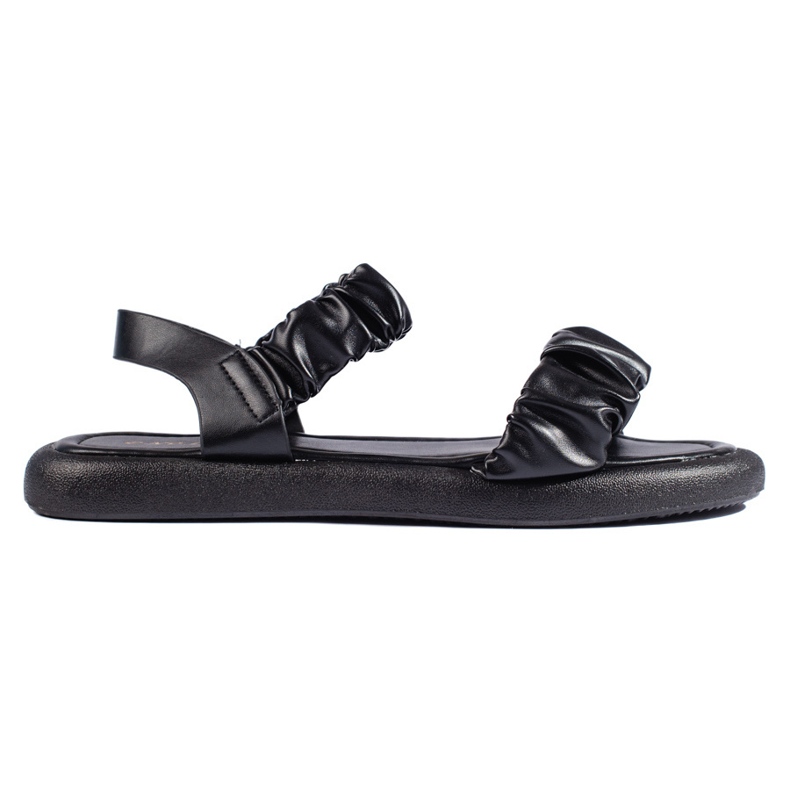 Schwarze, bequeme Damen-Slipper-Sandalen