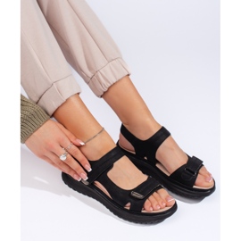 Damen-Sportsandalen, schwarz