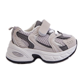 Kinder-Sneaker mit Klettverschluss, Sportschuhe, Grau, Rulagia