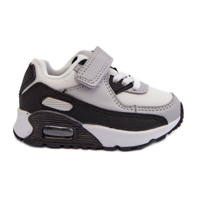 Kinder-Sneaker mit Klettverschluss, Grau, Krissandra