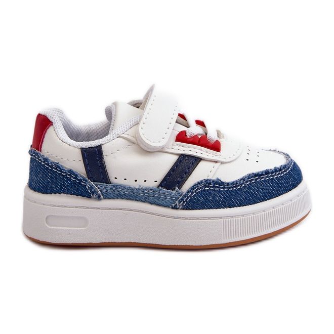 Klassische Marlin-Denim-Sportschuhe für Kinder blau