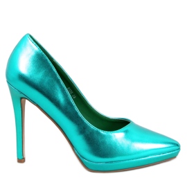 Blume Grüne Stiletto-Pumps
