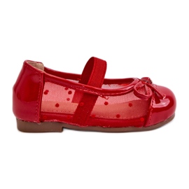 Kinderballerinaschuhe mit Schleife, rot Jellema
