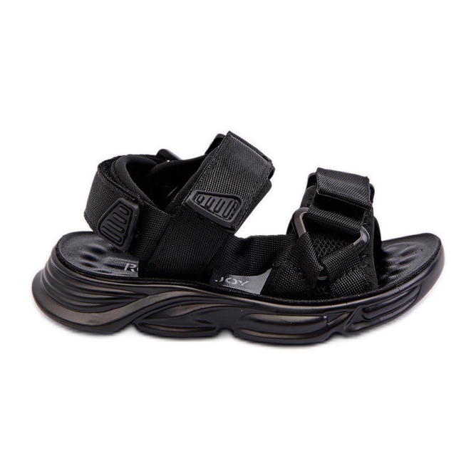 Kindersandalen mit Klettverschluss, Black Orretta schwarz