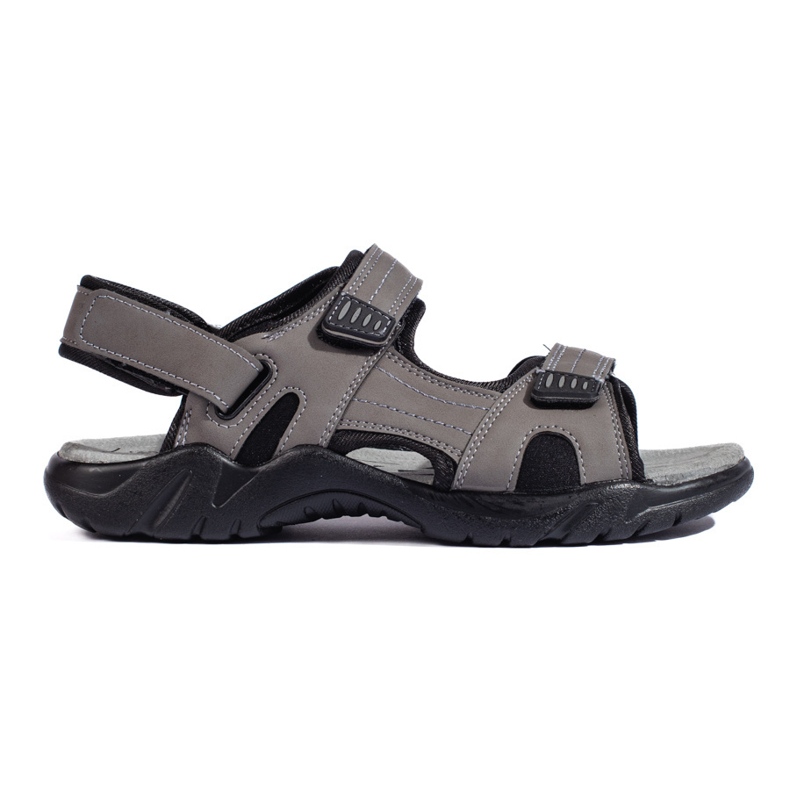 Sportliche graue Damensandalen