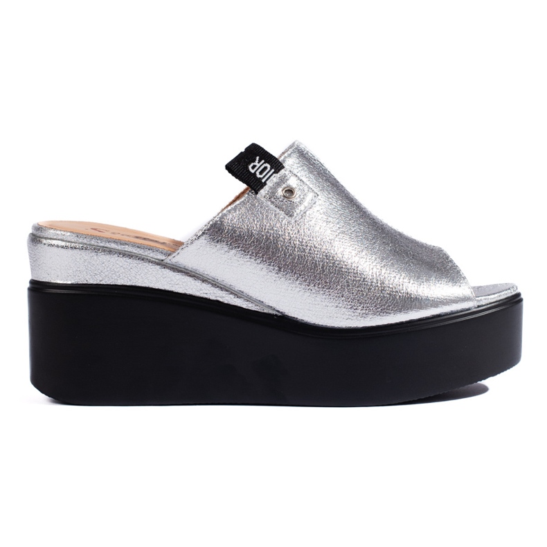 Silberne Keilabsätze silber-