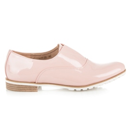 Vices Lackierte Brogues rosa