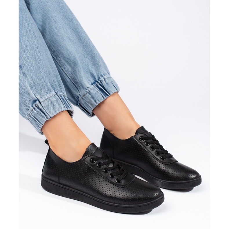 Seastar Schwarze Damen-Schnürschuhe