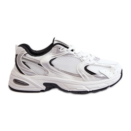 Damen Sportschuhe Sneakers Weiß und Schwarz Leranea