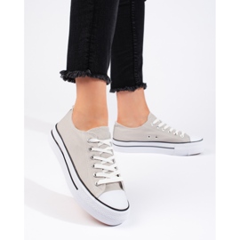 Klassische graue Damen-Sneaker