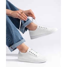 Klassische weiße Damen-Sneaker