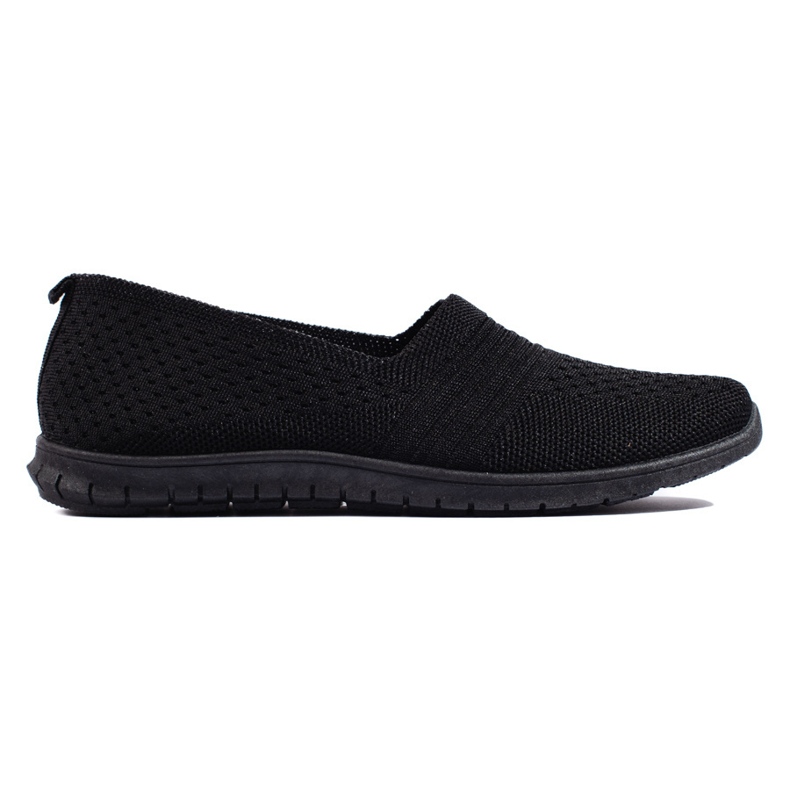 Schwarze Sport-Slipper