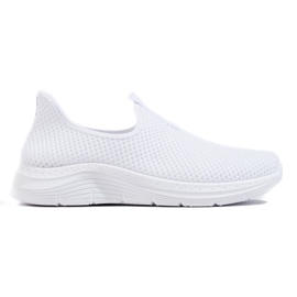 Sneaker aus weißem Textil