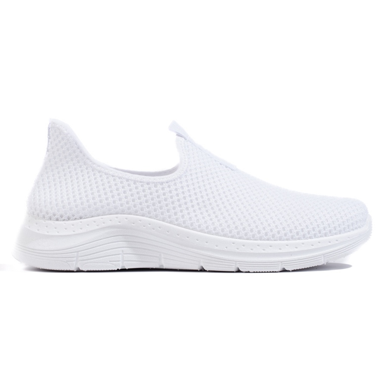 Sneaker aus weißem Textil