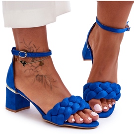 Seastar Essenza Blaue geflochtene Wildledersandalen