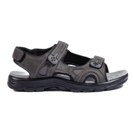 Herren-Sportsandalen mit Klettverschluss grau