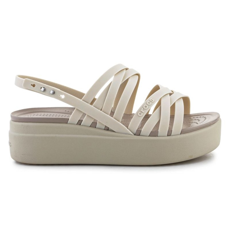 Crocs Brooklyn Riemchen-Lowwdg-Sandalen 206751-2Y2 beige