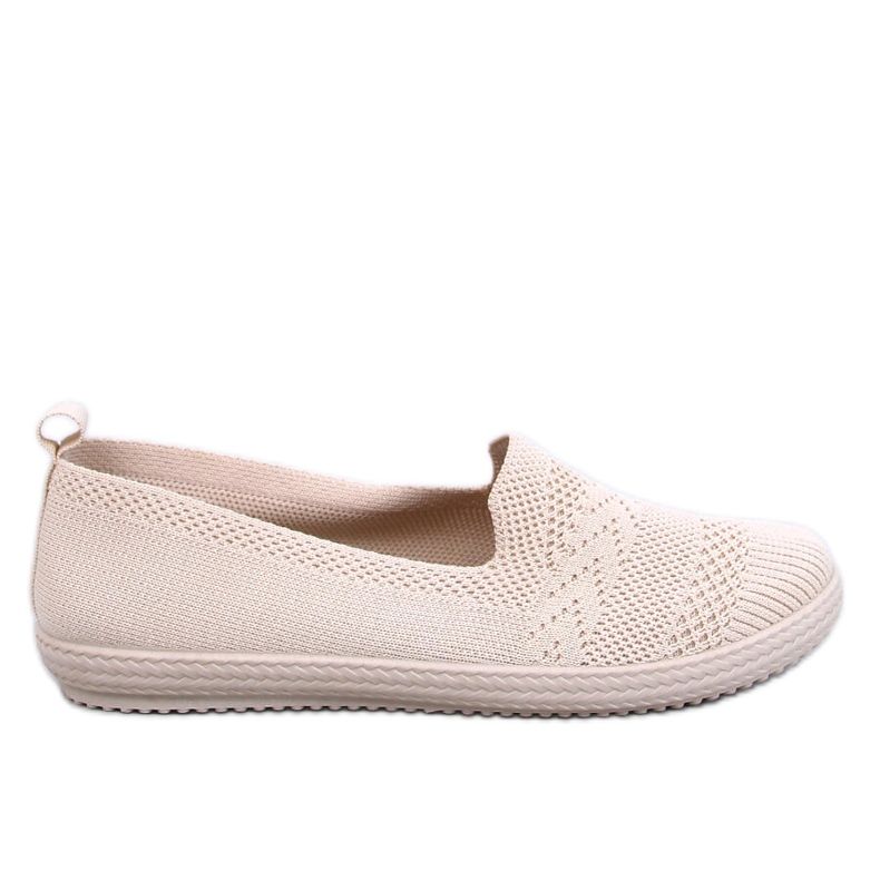 Coulis Beige Sockenballerinas