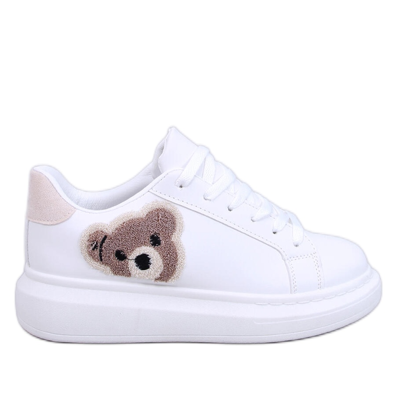 Weiße Teddybär-Sneaker von Cedris