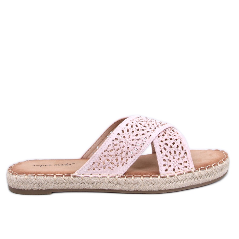 Bakou Pink Espadrille-Flip-Flops für Damen rosa