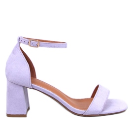 Gaseti Lila-Sandalen mit hohen Absätzen