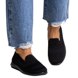 Rahims schwarze Sneakers mit Schaumstoffsohle