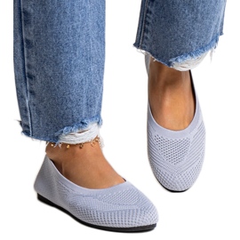 Graue Ballerinas aus Stoff von Yafia