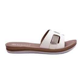 Bequeme glänzende Damen-Flip-Flops Inblu BA000050 Weiß