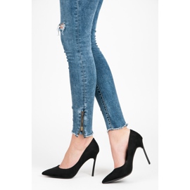 Vices Veloursleder schwarz