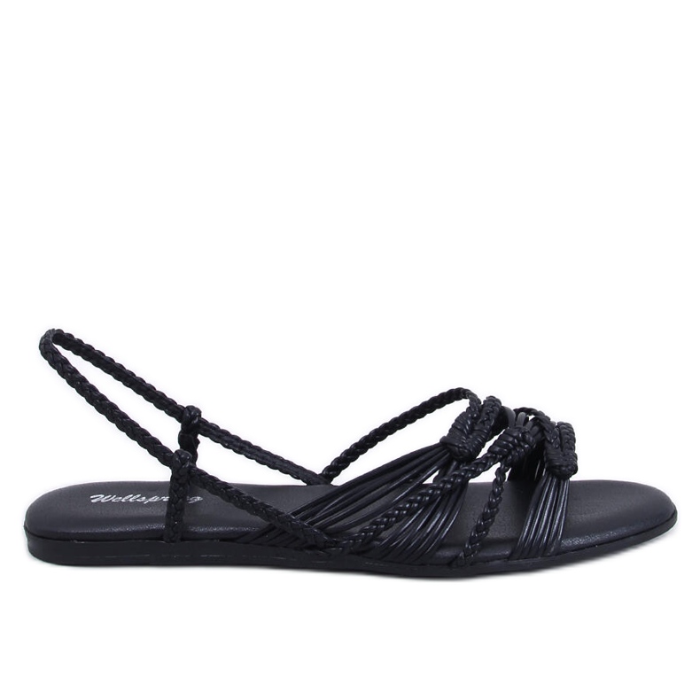 Limbe Schwarze Sandalen im Boho-Stil
