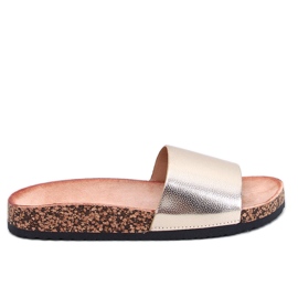 Freys Gold Kork-Flip-Flops golden