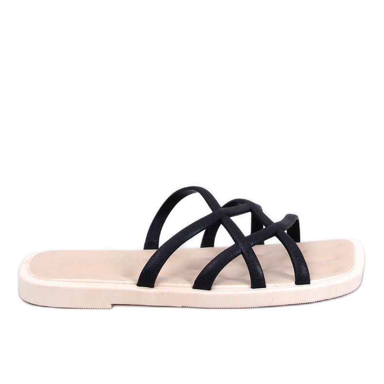 Schwarze Gummi-Flip-Flops von Gomis