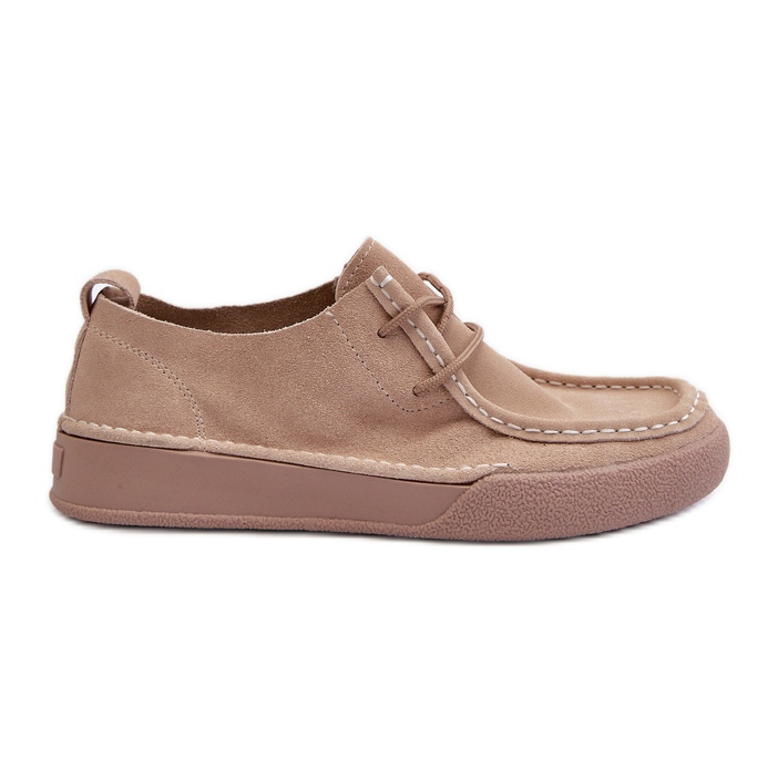 Sergio Leone SP021 Beige Wildleder Damenschuhe