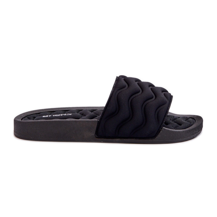 Beliordia Schwarze leichte Pool-Flip-Flops für Damen