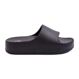 Schwarze Airaplea-Foam-Plateau-Flip-Flops für Damen