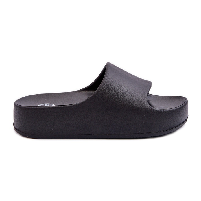 Schwarze Airaplea-Foam-Plateau-Flip-Flops für Damen