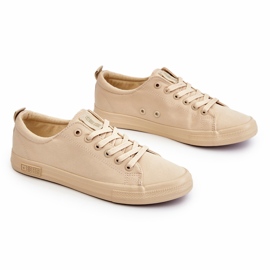 Glatte niedrige Damen-Turnschuhe Big Star LL274061 Beige