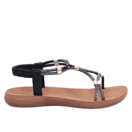 Weiche und bequeme schwarze Malcuis-Sandalen