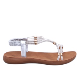 Weiche und bequeme Malcuis Silver Sandalen silber-