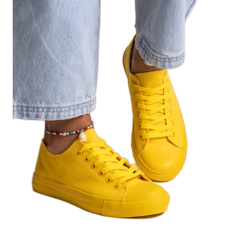 Gelbe klassische Nudar-Sneaker