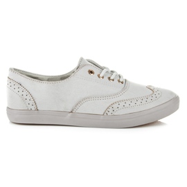 Marquiz Gebundene Turnschuhe für Damen grau